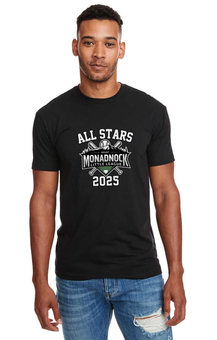 Mt Monadnock All Star Black Tee w/roster
