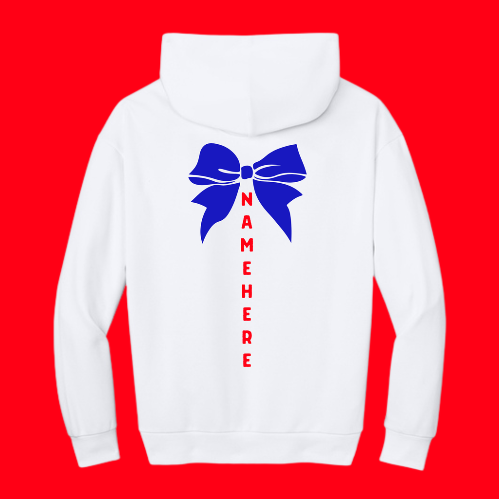 Vikings Cheer Hoodie w/ back option