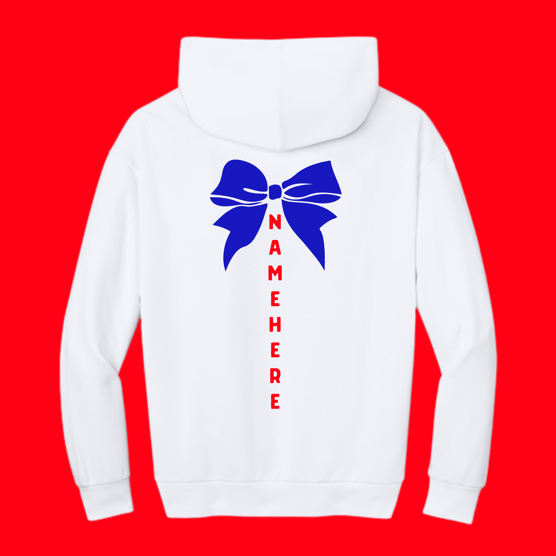 Vikings Cheer Hoodie w/ back option