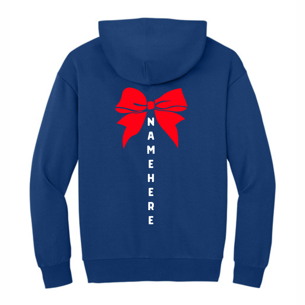 Vikings Cheer Hoodie w/ back option