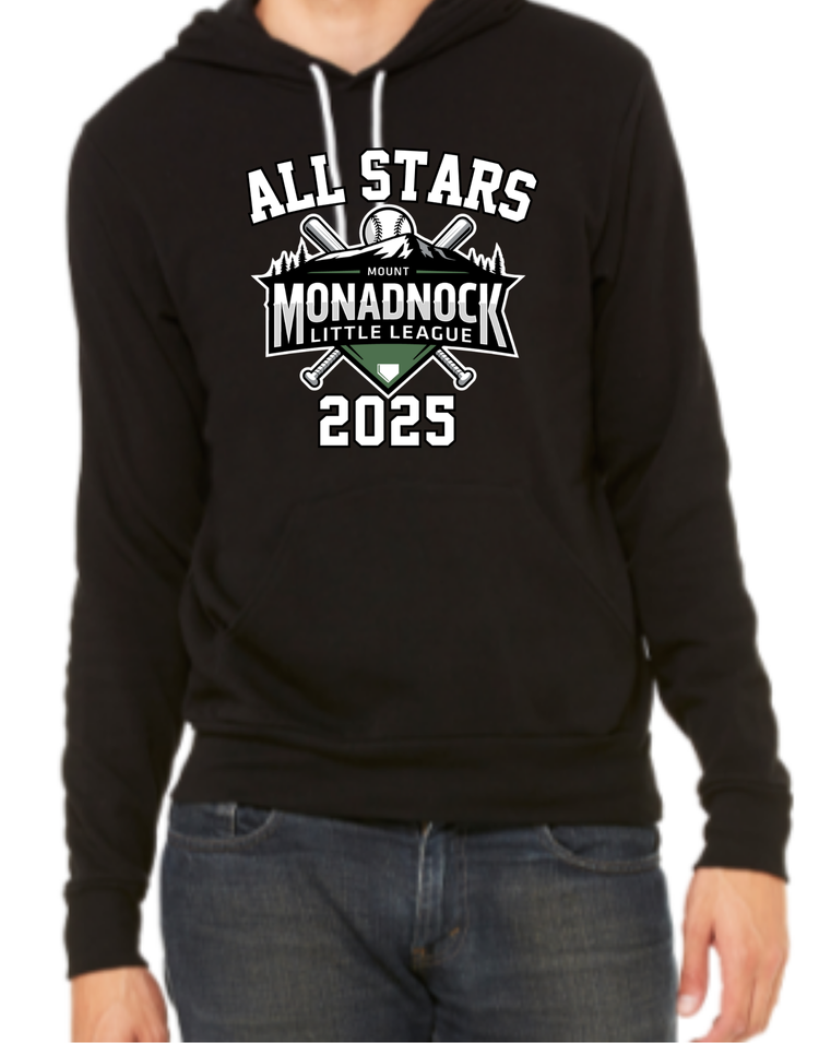 Mt Monadnock All Star Black Hoodies w/roster