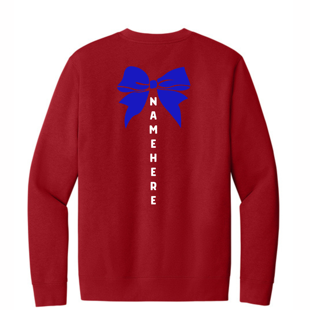 Vikings Cheer Crew NECK w/ back option