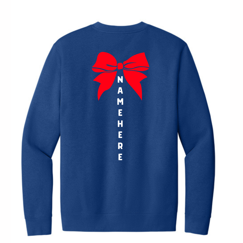 Vikings Cheer Crew NECK w/ back option