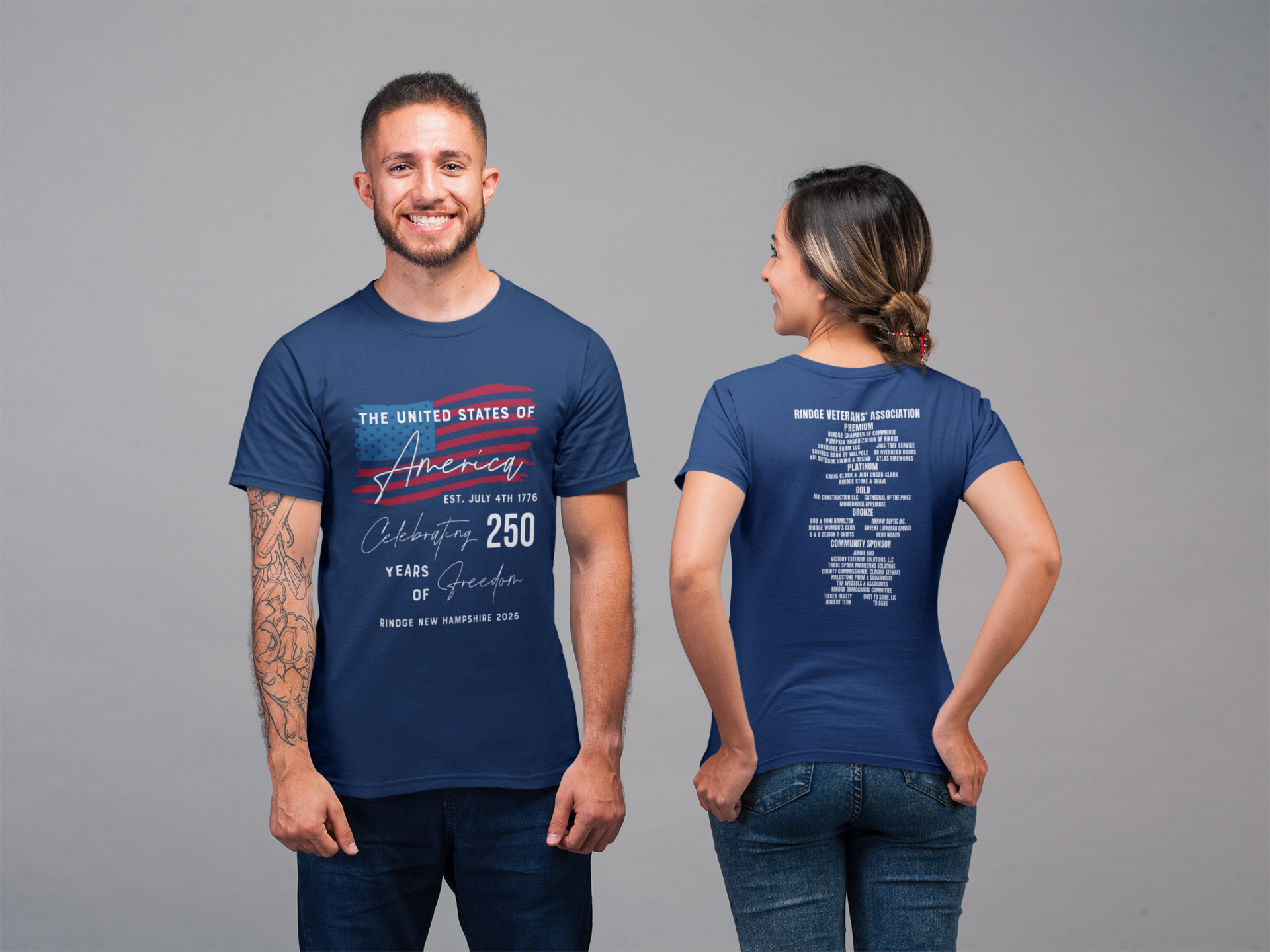 Rindge 250th Celebration tee