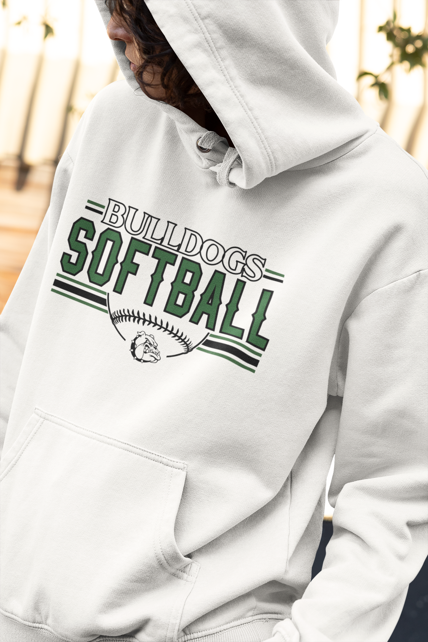 BOYNTON BULLDOGS SOFTBALL MASCOT HOODIE