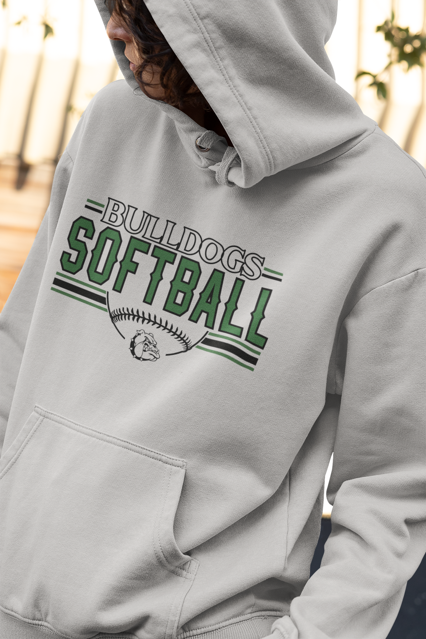 BOYNTON BULLDOGS SOFTBALL MASCOT HOODIE
