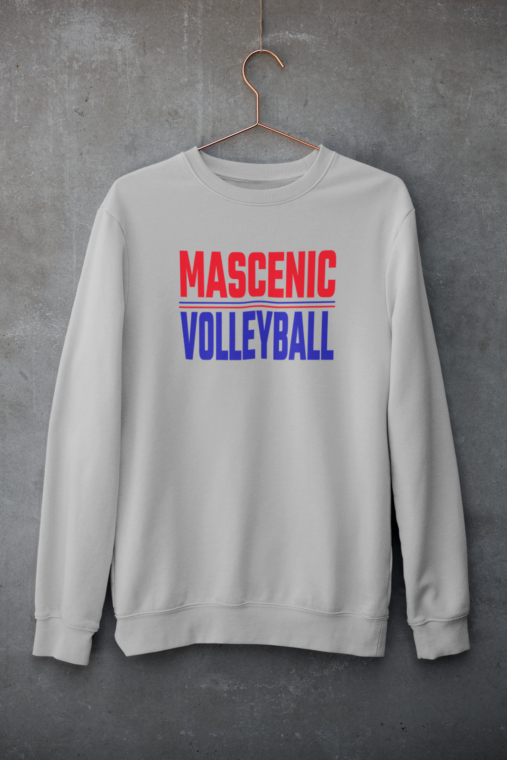 Mascenic Volleyball Bold Crew Neck