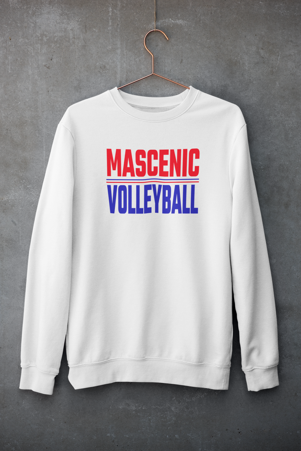 Mascenic Volleyball Bold Crew Neck