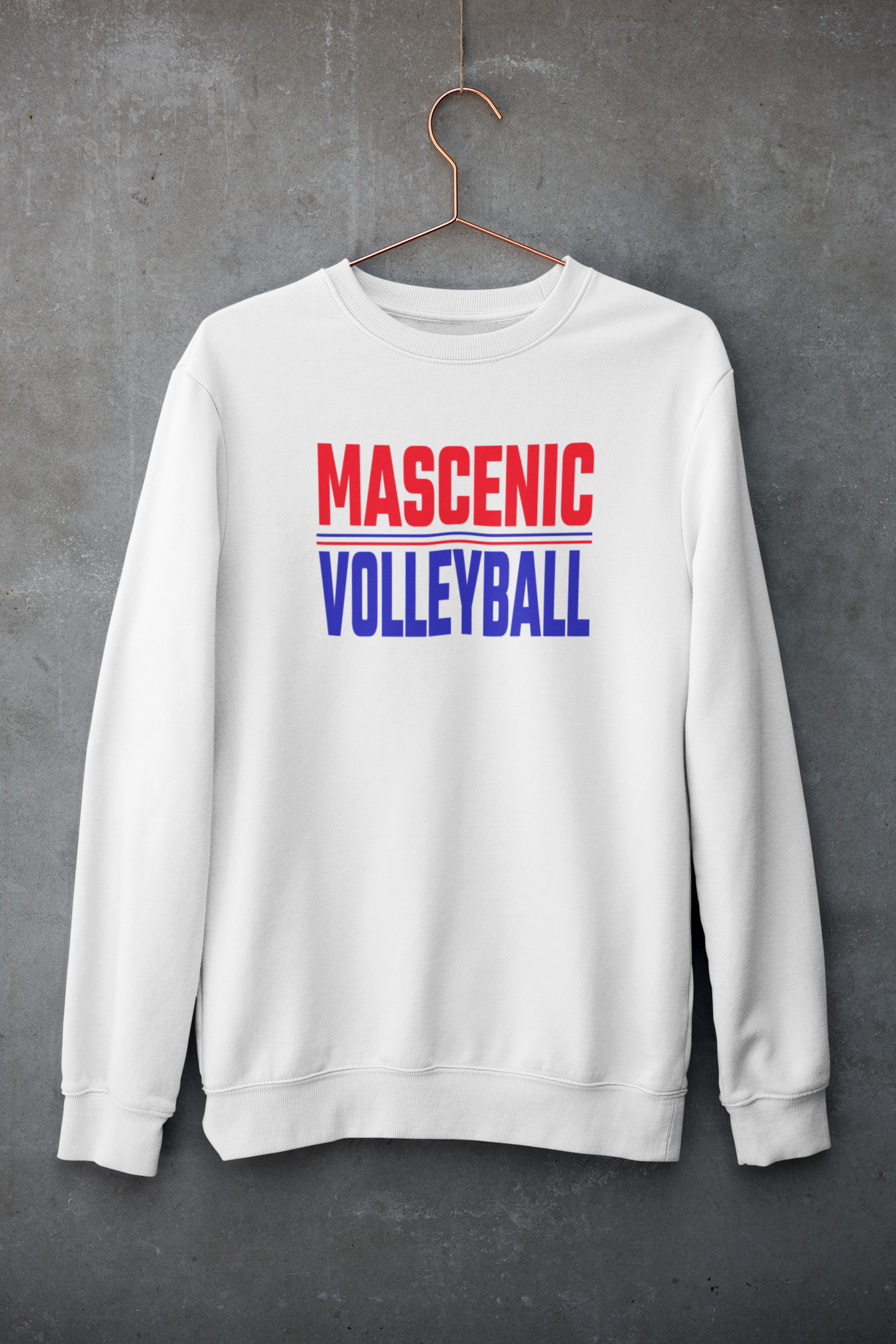 Mascenic Volleyball Bold Crew Neck