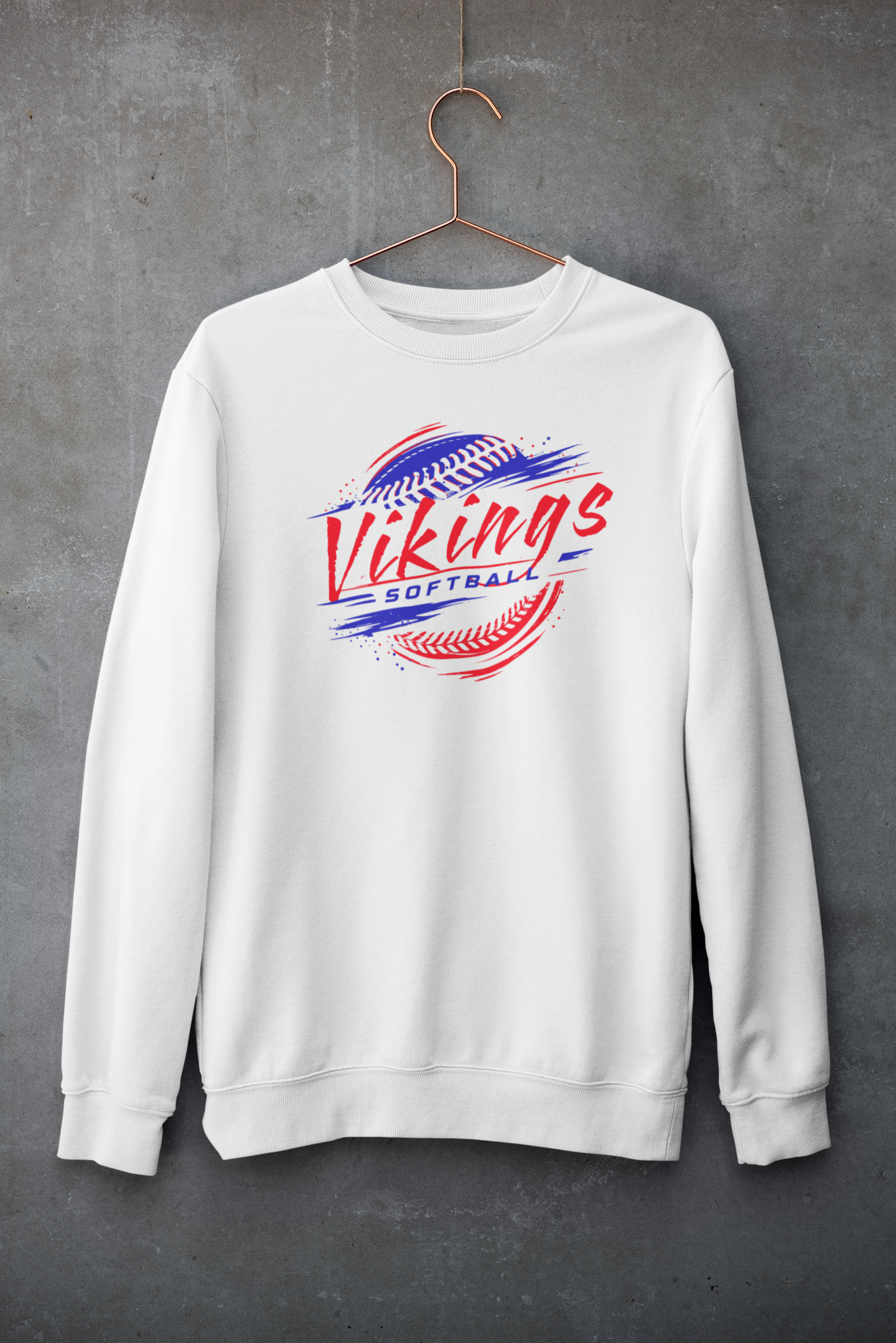 Mascenic Softball Ball Crew Neck
