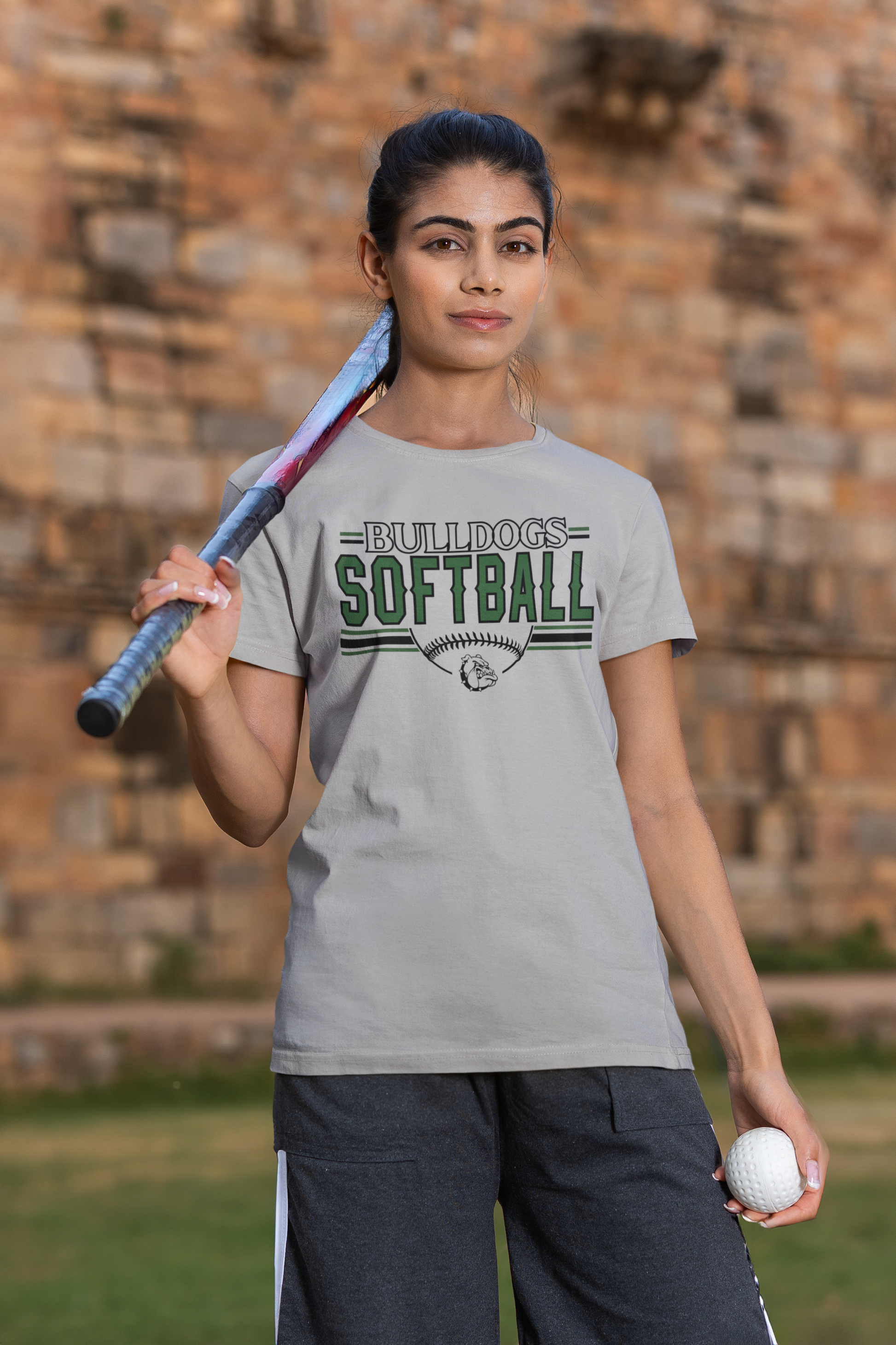 BOYNTON BULLDOGS SOFTBALL MASCOT TEE
