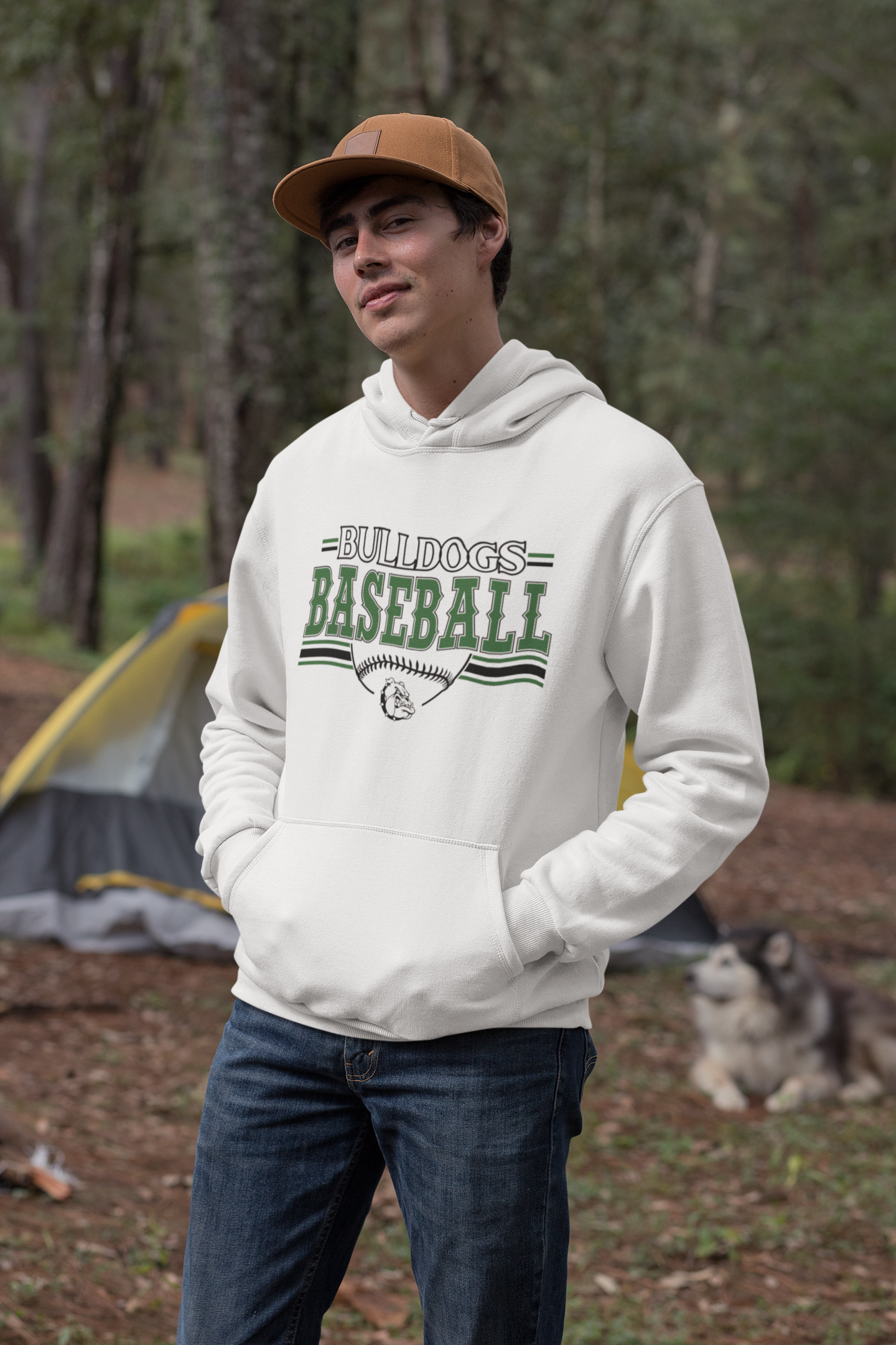 BOYNTON BULLDOGS MASCOTT BASEBALL HOODIE
