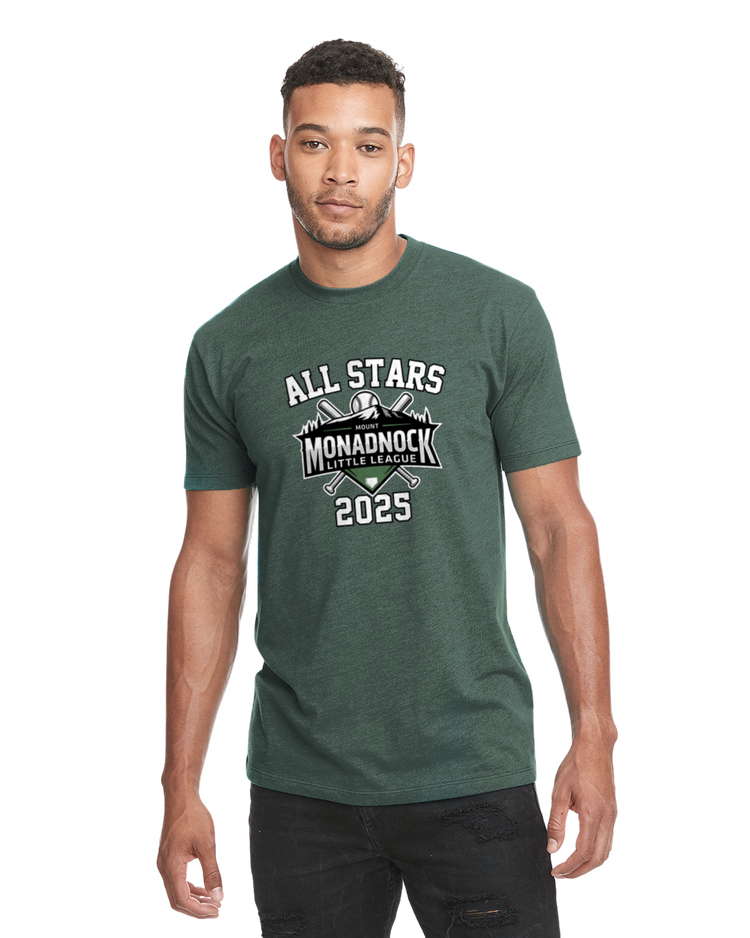 Mt Monadnock All Star Green Tee w/roster