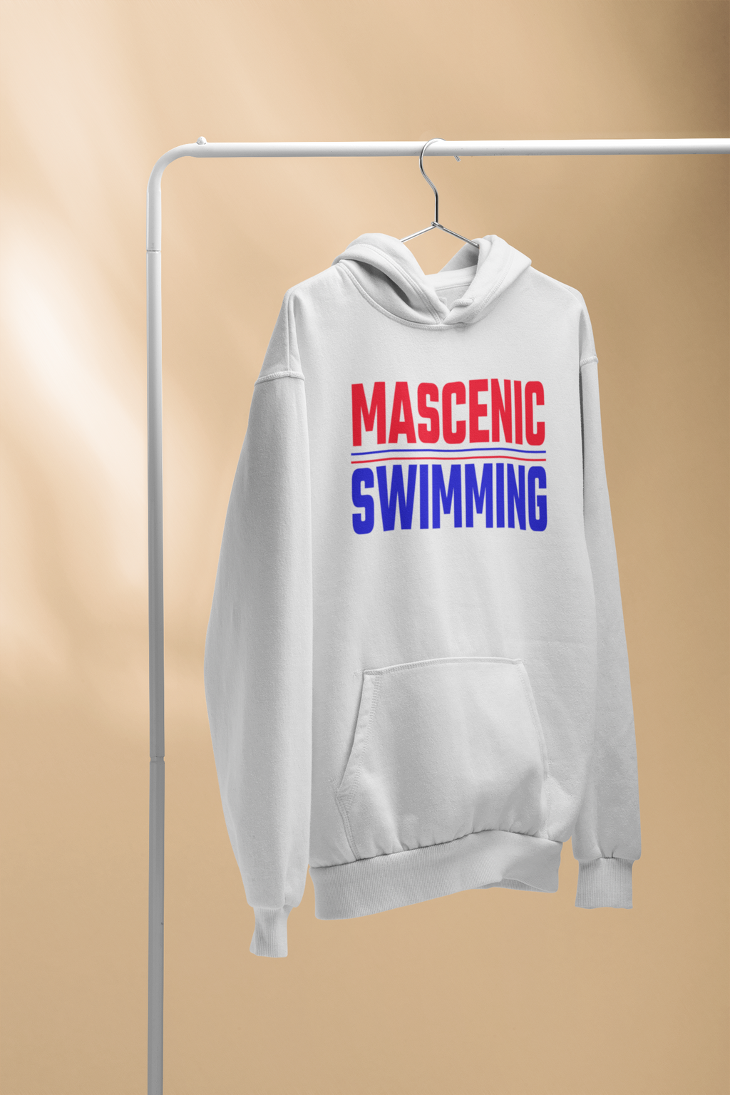 Mascenic Swimming Bold Hoodie