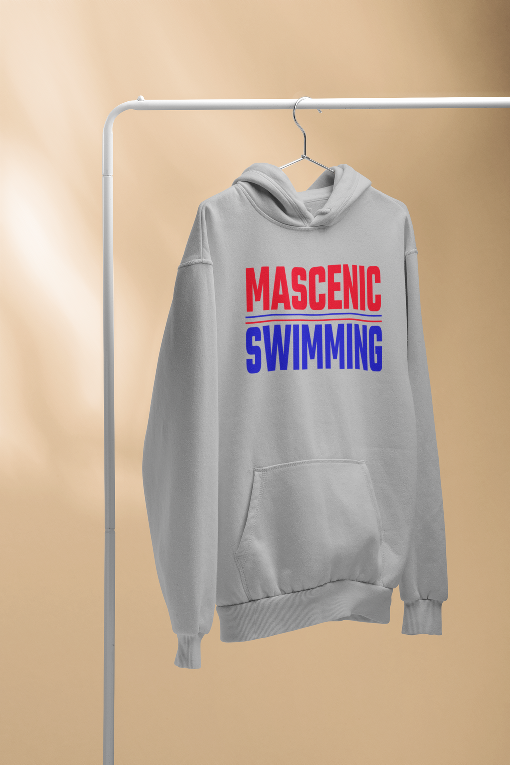 Mascenic Swimming Bold Hoodie