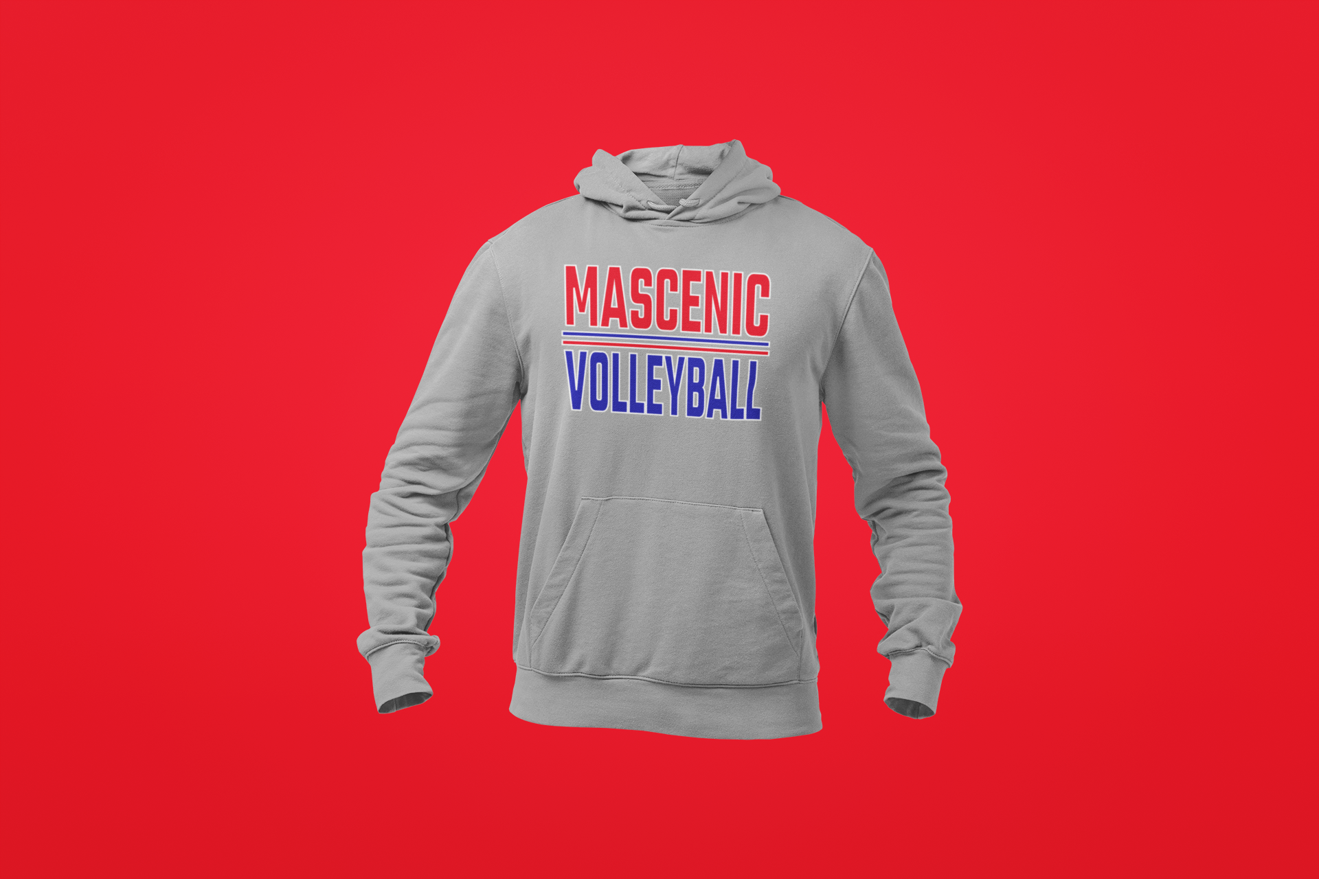 Mascenic Volleyball Bold Hoodie